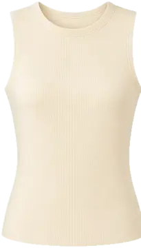 Ivory tank top preset item for simple outfit try-on