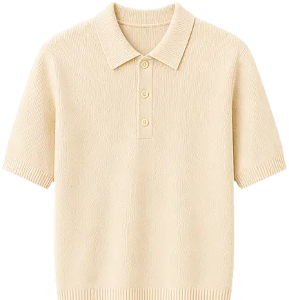 Cream polo preset item for outfit try-on
